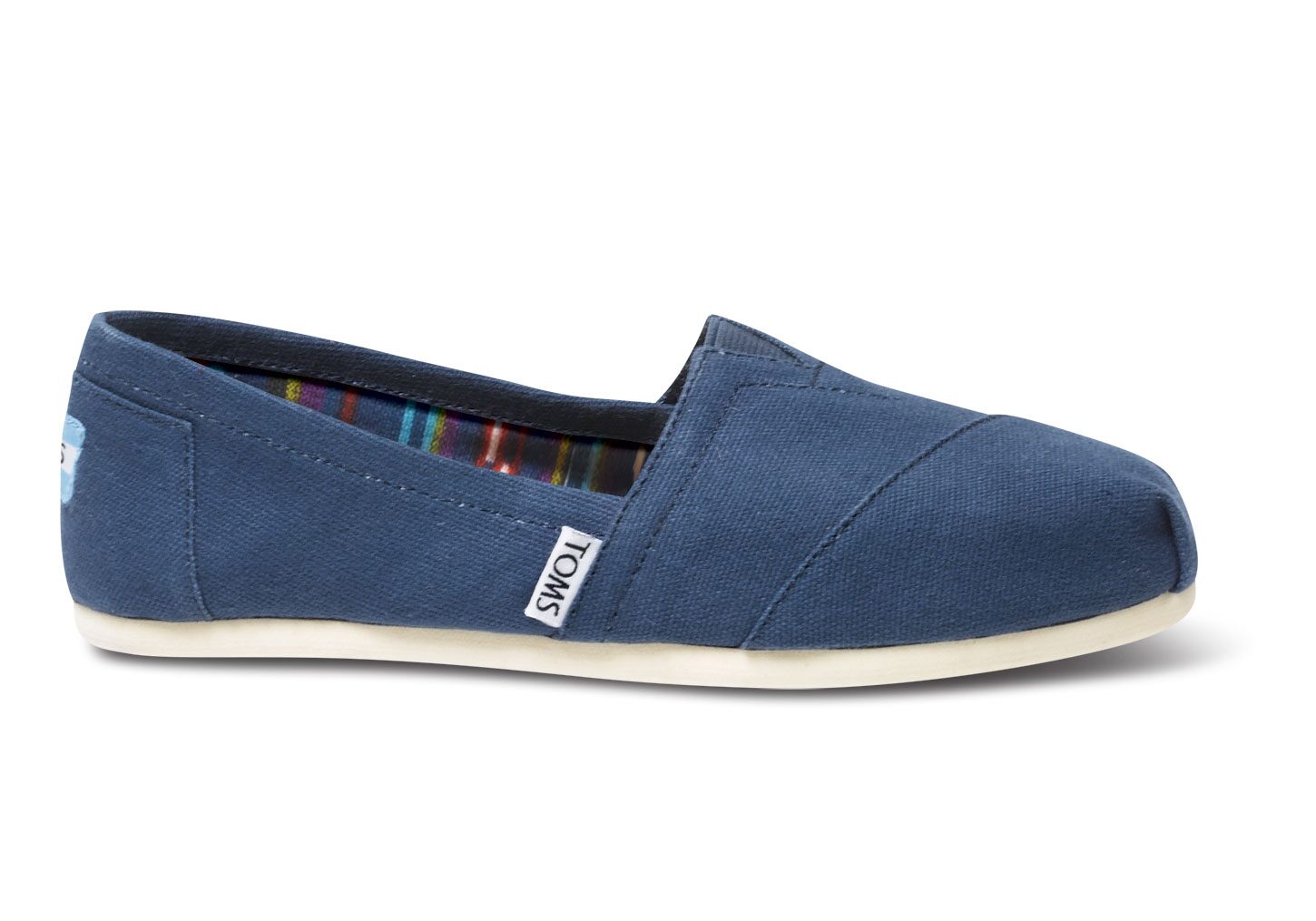 Toms Classics - Womens Alpargata Espadrilles - Navy - NZ - 785024UWB